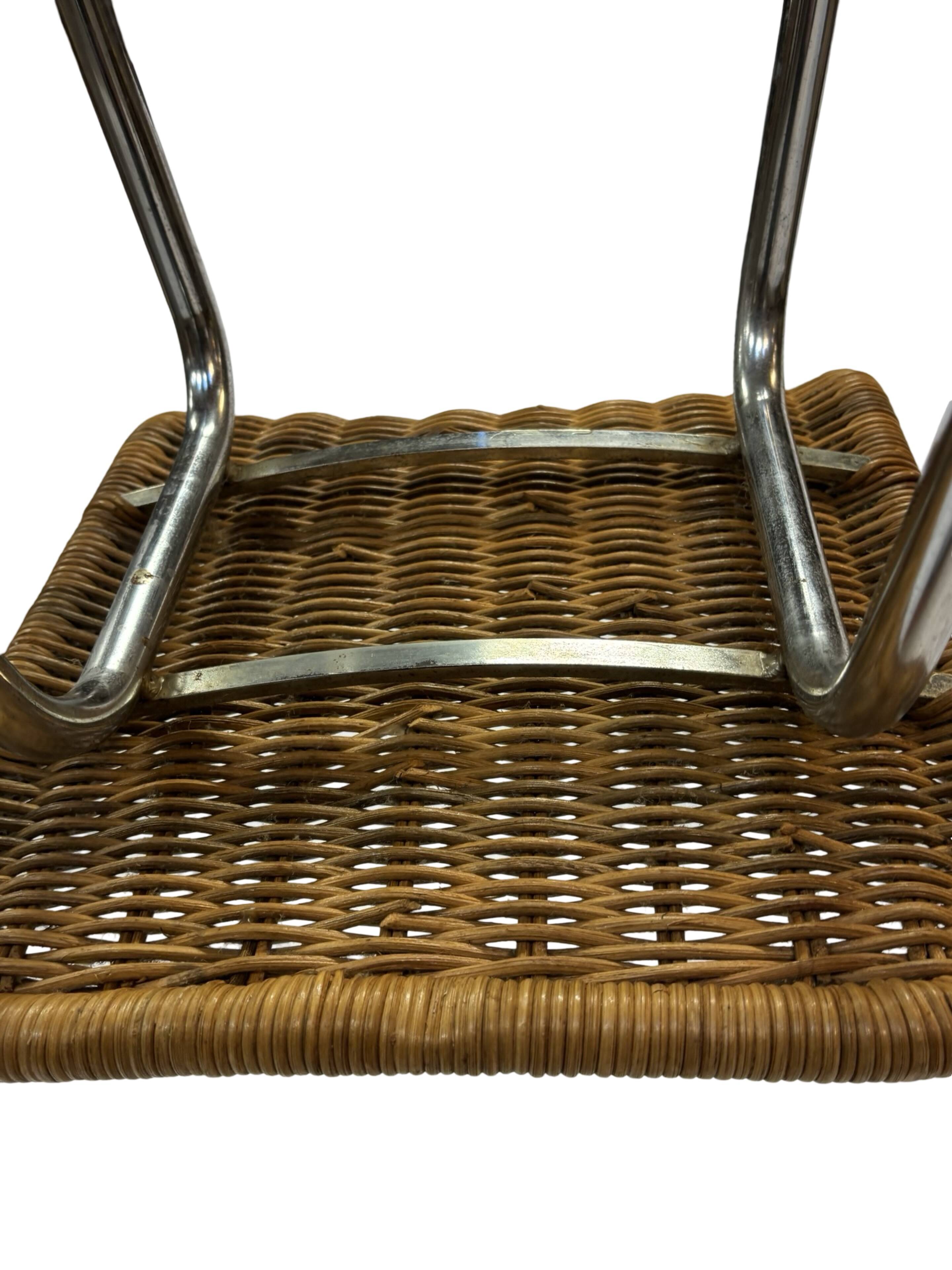 Set of 4 vintage bar stools Dirk van Sliedregt Rohe Noordwolde 1960's