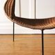 Rush rattan armchair, design by Maurizio Tempestini for Rima, 1960.