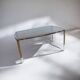 Vintage smoked glass table