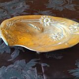 Brass fruit bowl 1900 - basket with embossed metal decoration art nouveau