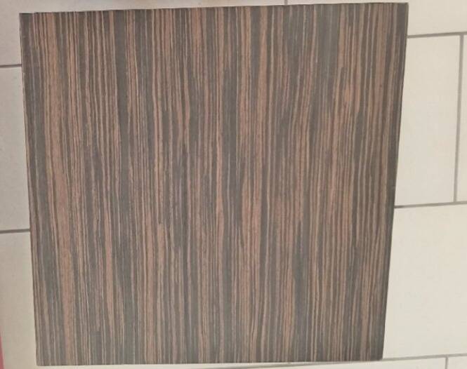 Coffee table or side table in Zebrano wood and chrome, 1970s