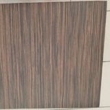 Coffee table or side table in Zebrano wood and chrome, 1970s