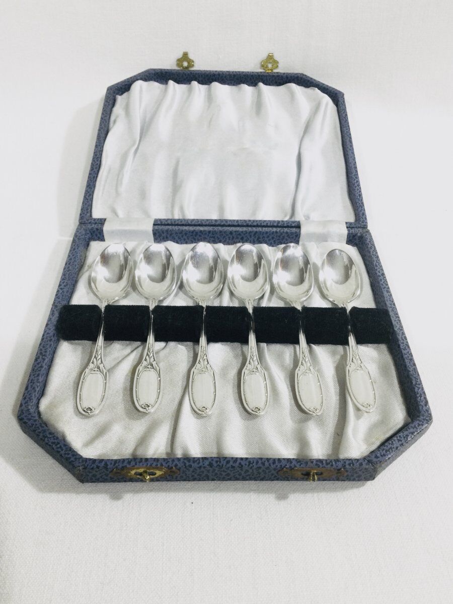 6 mocha spoons Christofle