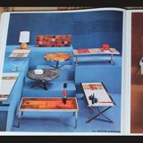 Vintage ceramic coffee table by Jean Gregorieff for Roche Bobois.