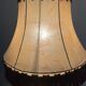 Vintage brass and leather lamp from the 70s