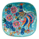 French hand-painted art pottery charger dish by Marjatta Taburet, Quimper, 1960s.