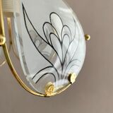 Glass pendant lamp 80s