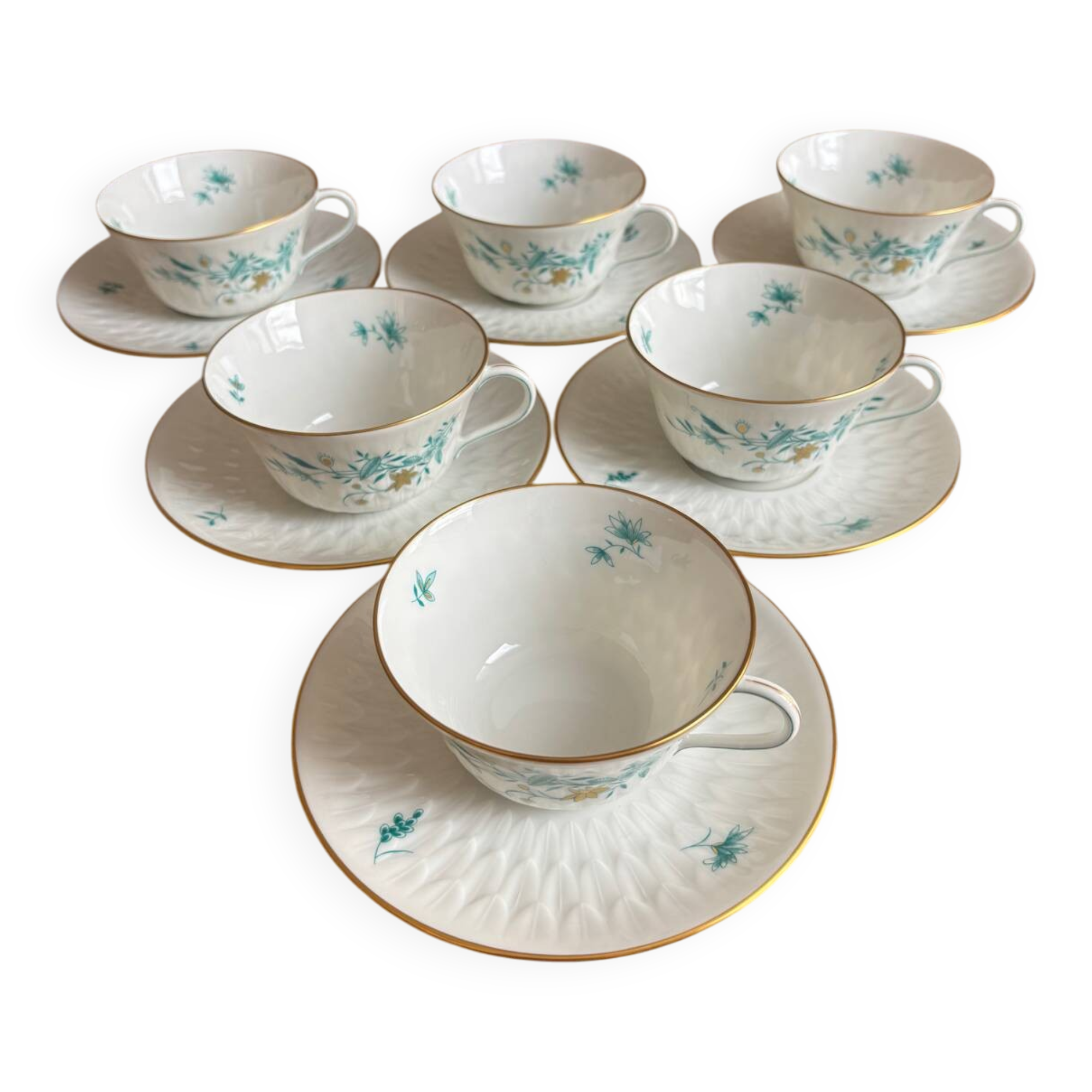 6 Limoges porcelain cups
