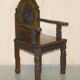 Bureau chinois sculpté à la main vers 1940 avec fauteuil assorti