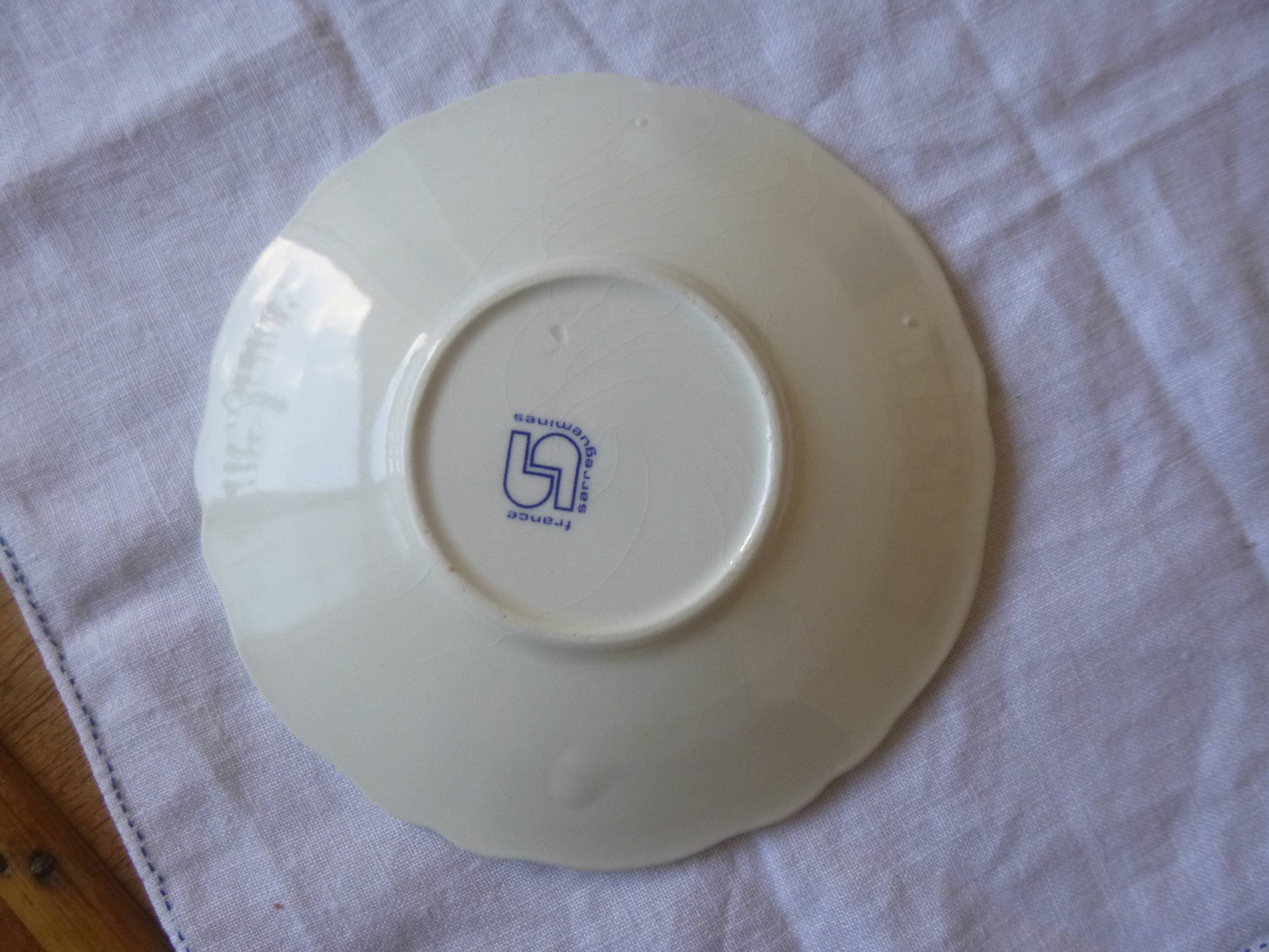 Sarreguemines BP coffee cup and saucer