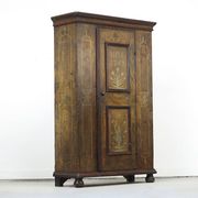 Painted folk art bridal cupboard 1769