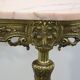 Console in brass and pink alabaster
