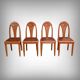 Set of 4 stained beech chairs, Art Deco – 1910
