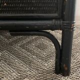 Vintage rattan chest of drawers