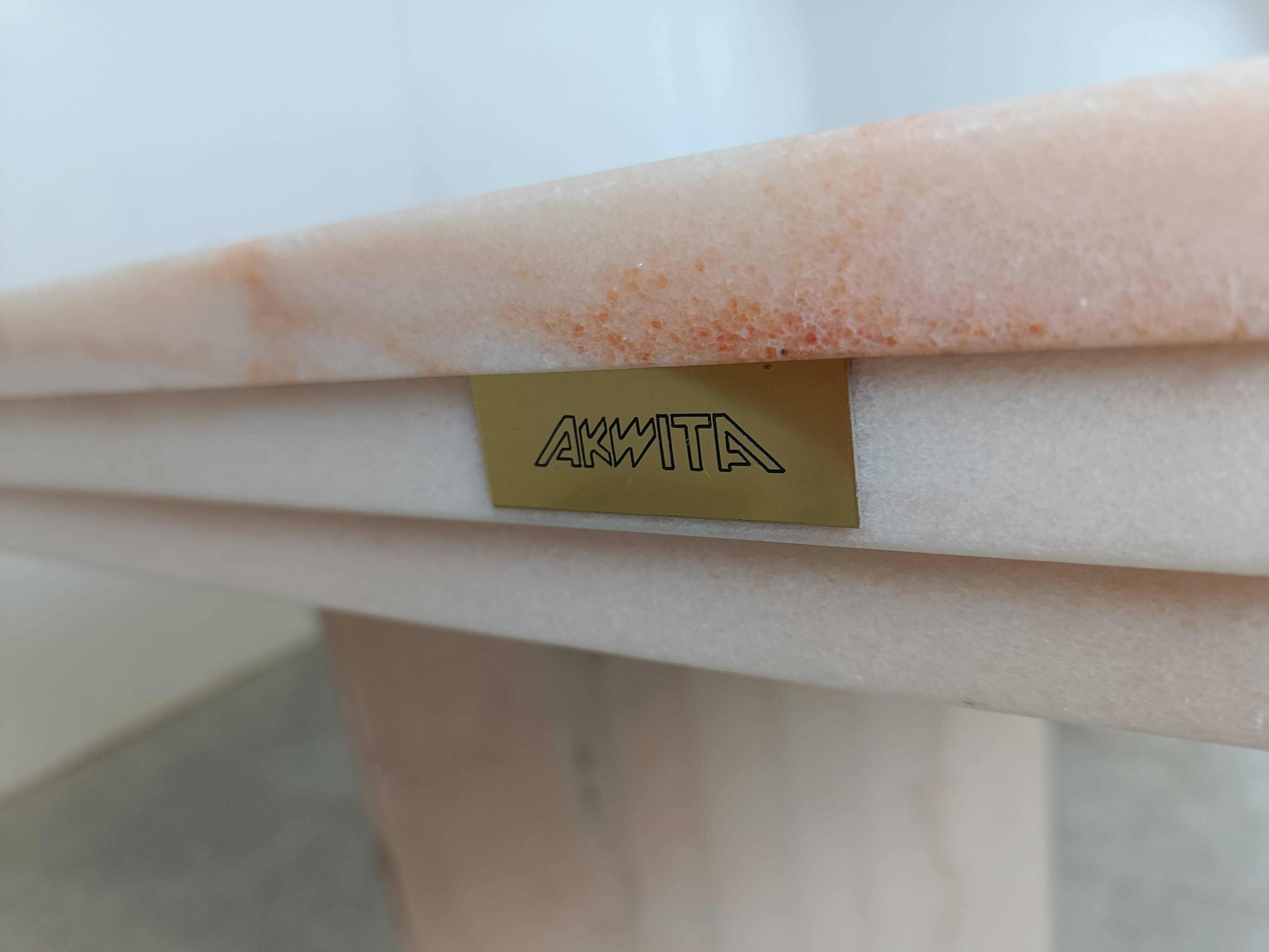 Vintage marble dining table, 1970s