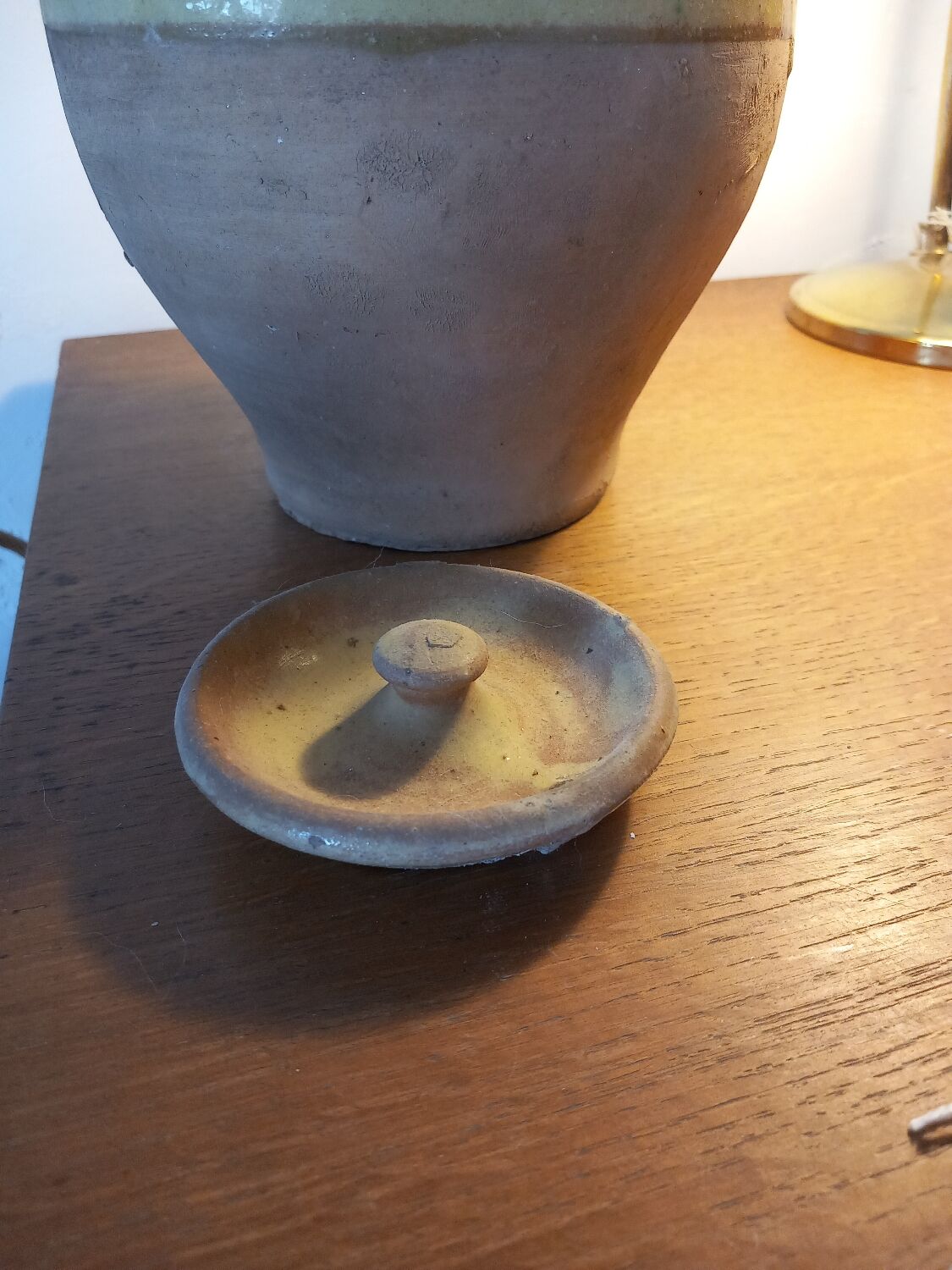 Terracotta goat water jug