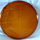 70s orange glass dish