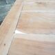 Old patina farm table turned feet