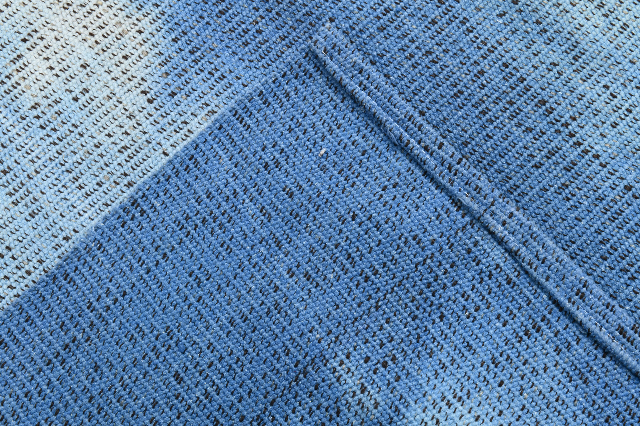 Blue oversize turkish rug 357x270cm