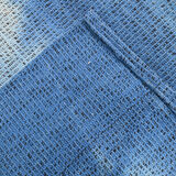 Blue oversize turkish rug 357x270cm