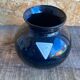 Vintage Black Inlaid Glass Vase International Design LA GALLERIA