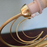 5-branched pendant light from the 70s, Honsel, Germany