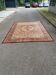 Large industrial Persian carpet in burgundy wool, carpet sample 250x350cm.