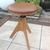 Vintage tripod foot piano stool 60s-70s