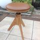 Vintage tripod foot piano stool 60s-70s