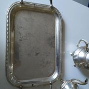 Silver metal coffee set