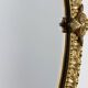 Miroir rond néoclassique français en finition cuivre, 20e siècle
