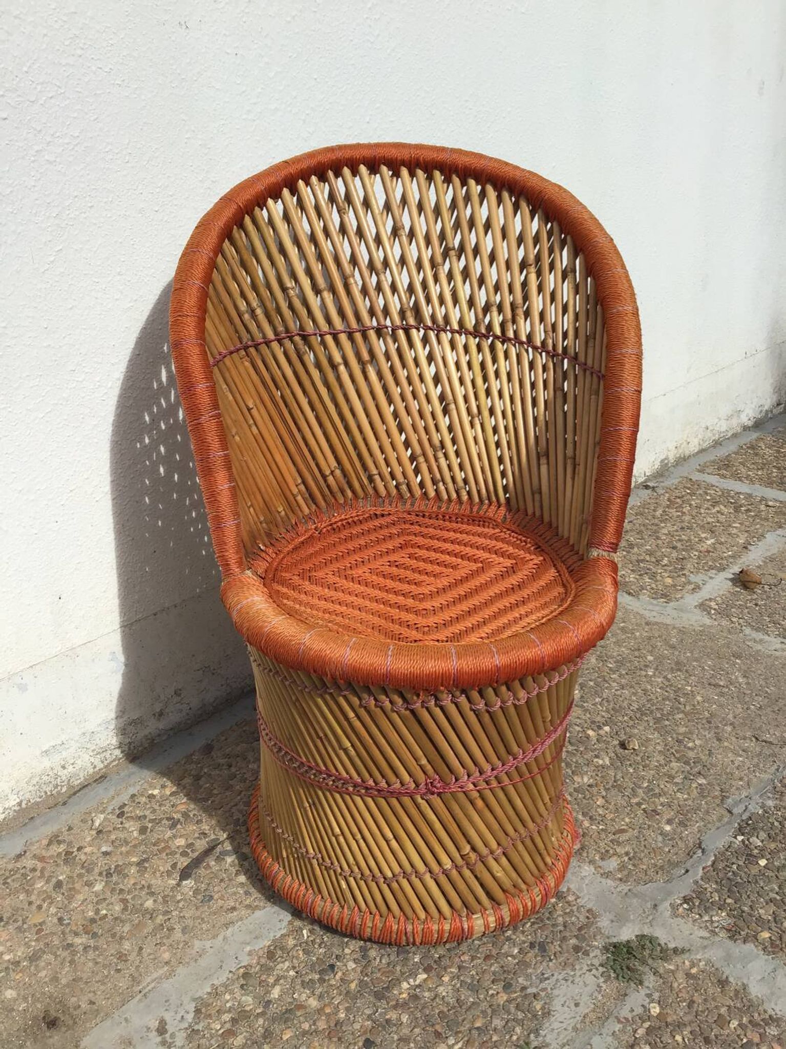 Rattan armchair