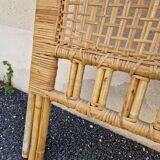 Rattan wicker headboard