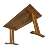 Vintage shaker dining table in oak minimalist design 70's