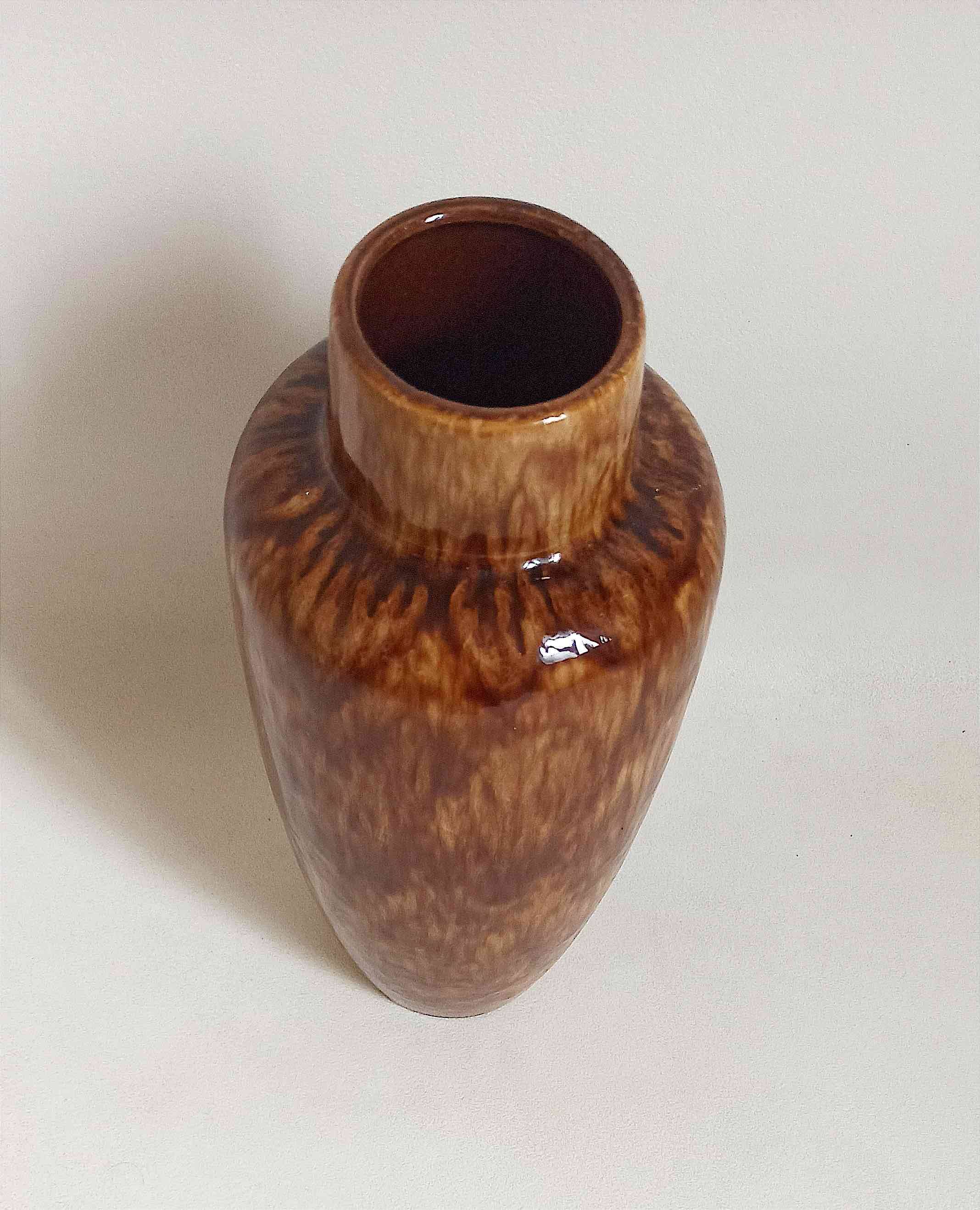 West Germany ceramic vase 1970s Height 30 cm