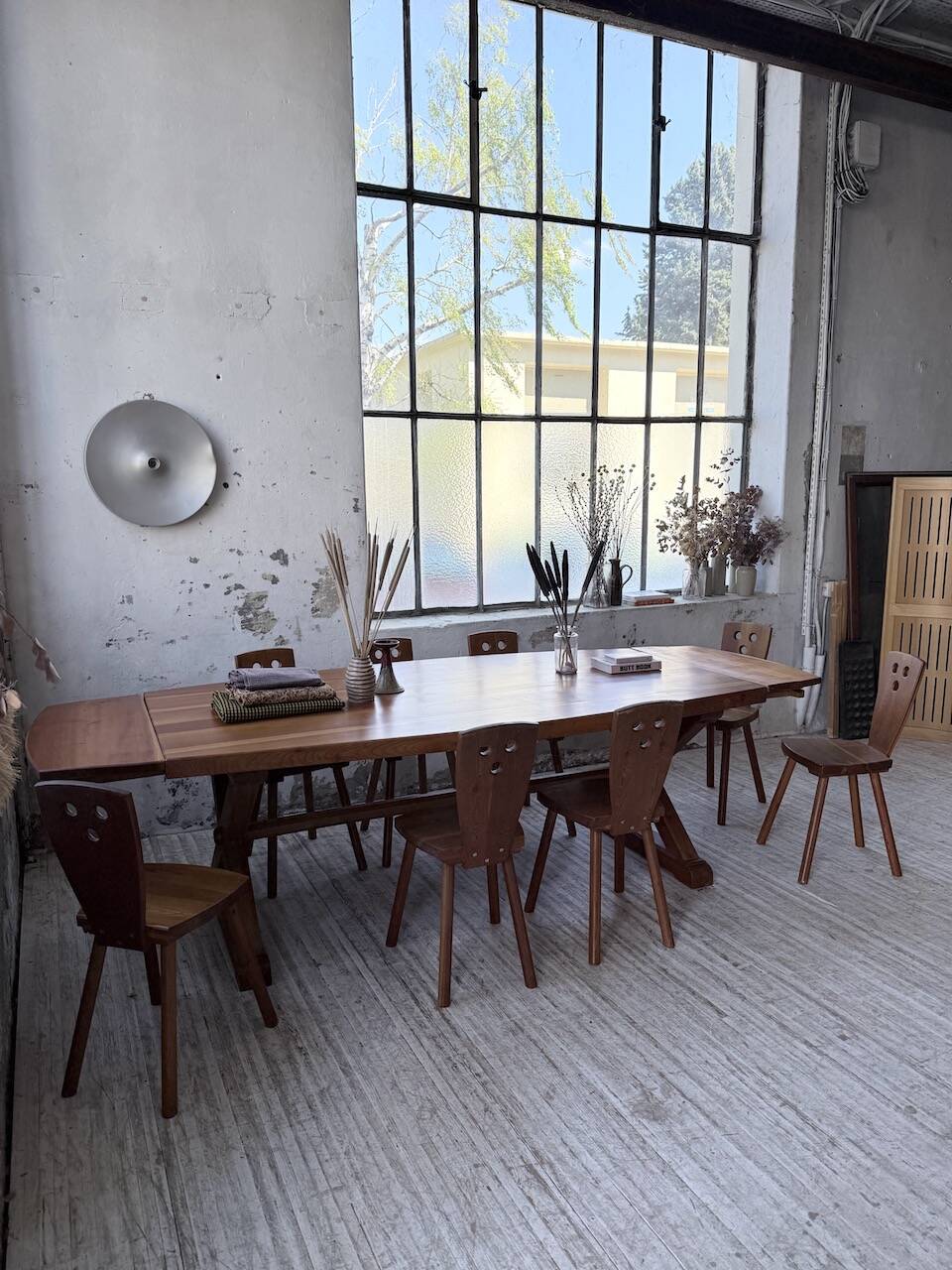 Mountain furniture set with table and 8 chairs Malmvall.