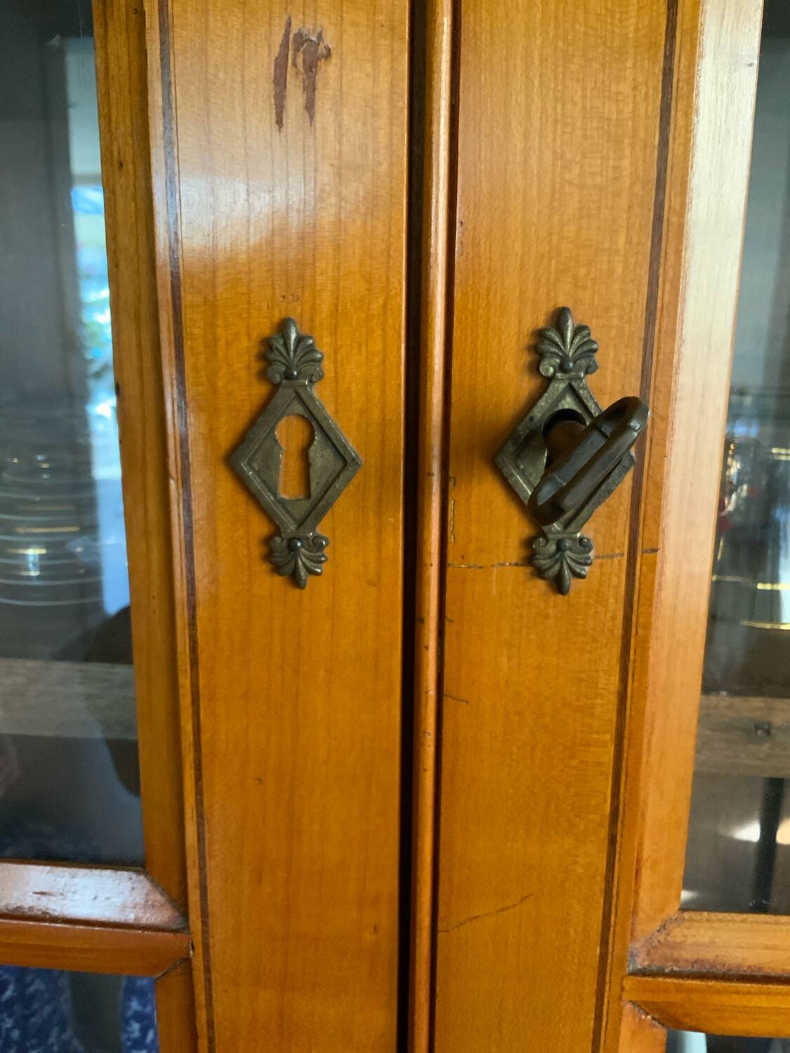 Meuble 2 corps merisier