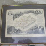 Engraving "Map of the Hérault"