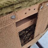 1950s, Danish lounge chair, reupholstered, green furniture fabric.