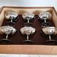 Set of 6 ice cream cups, Jean Couzon box, in 18/10 stainless steel