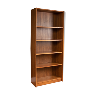Retro teak mid century 1960s full size bookcase shelving (pair available)