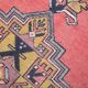 Tapis vintage rose antique 121x211