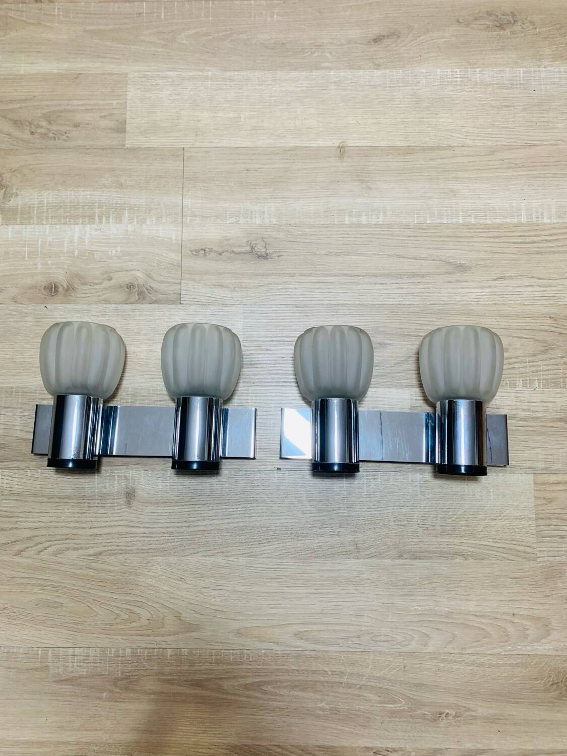 Pair of 70s wall lights