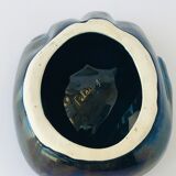 Empty hand oil blue pocket Vintage Vallauris