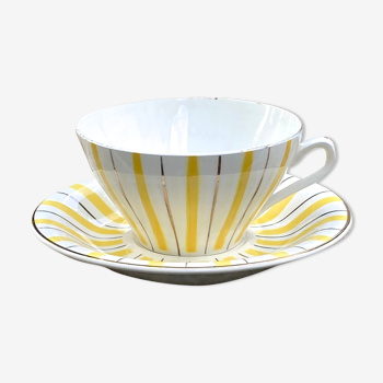 Tasse et sous tasse Digoin