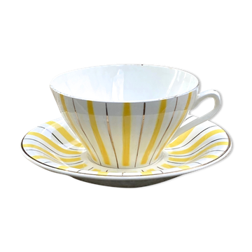 Tasse et sous tasse Digoin