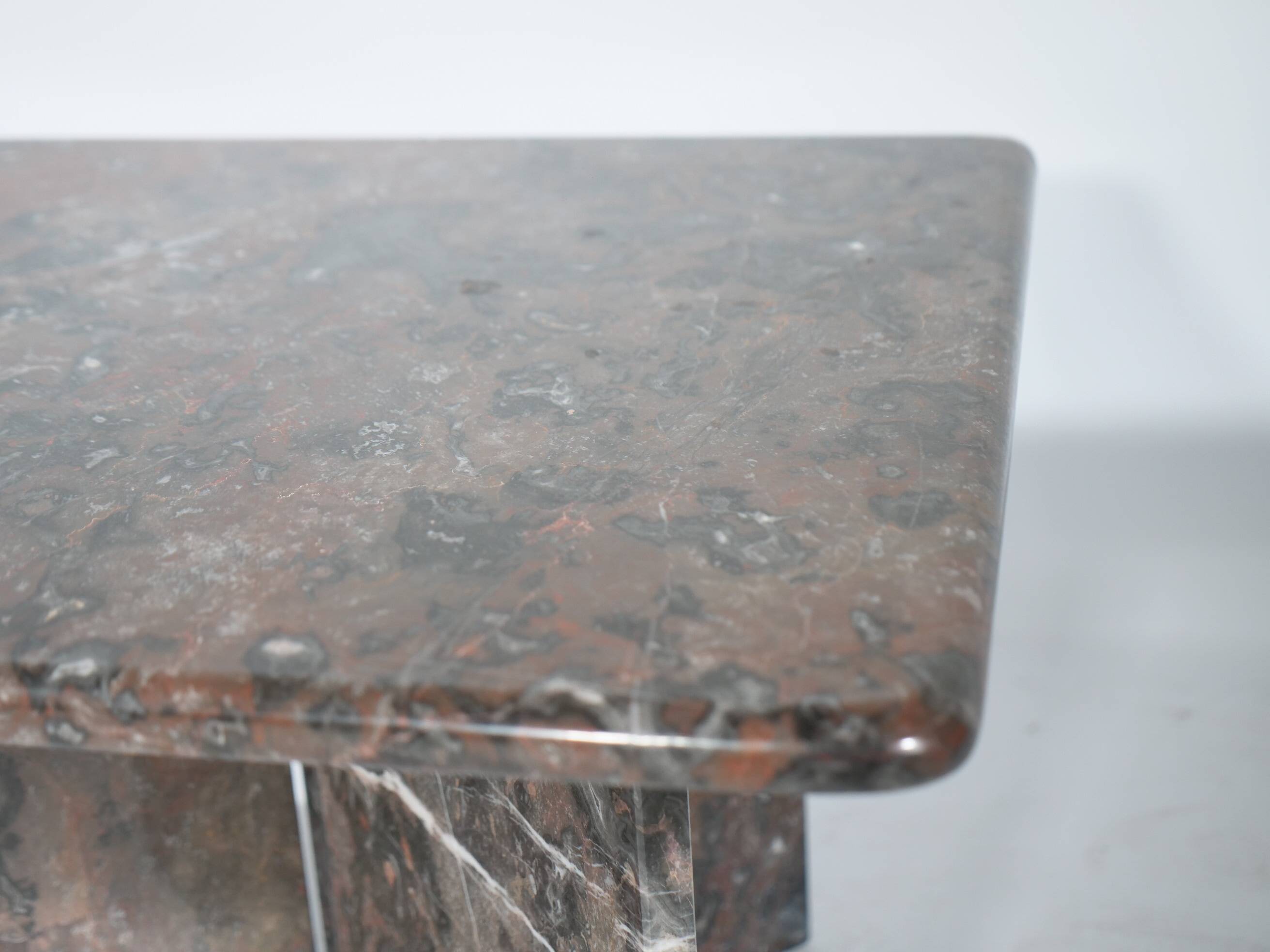 Table basse en marbre véritable vintage des années 1970