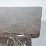 Table basse en marbre véritable vintage des années 1970