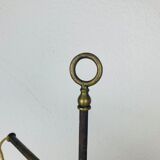 Art Deco lamp goes up and down opaline brass