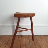 Tabouret en bois vintage